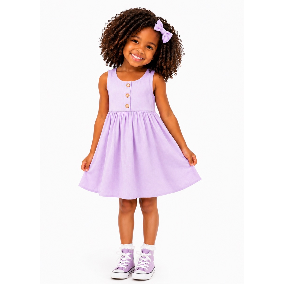 lavender cotton dress Linen Fit and Flare Maxi Tier 70