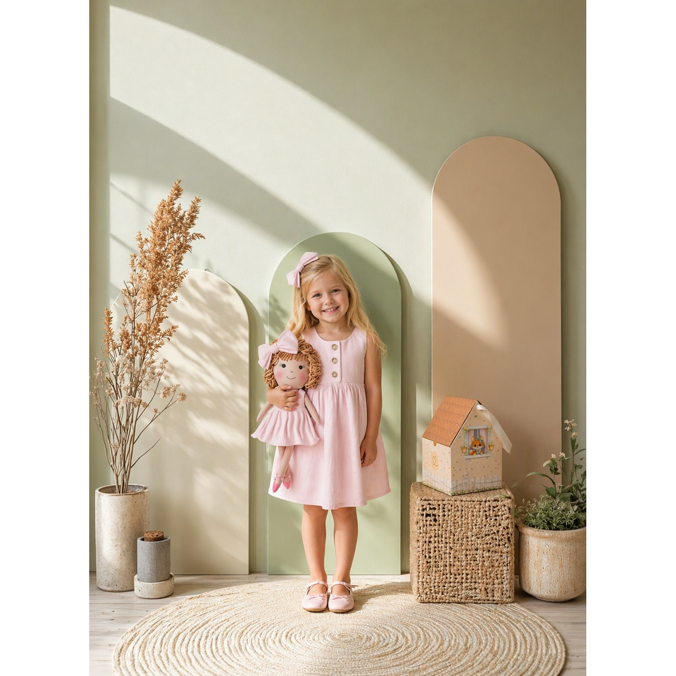 Classic Pink Collection – Aninha Dress Set