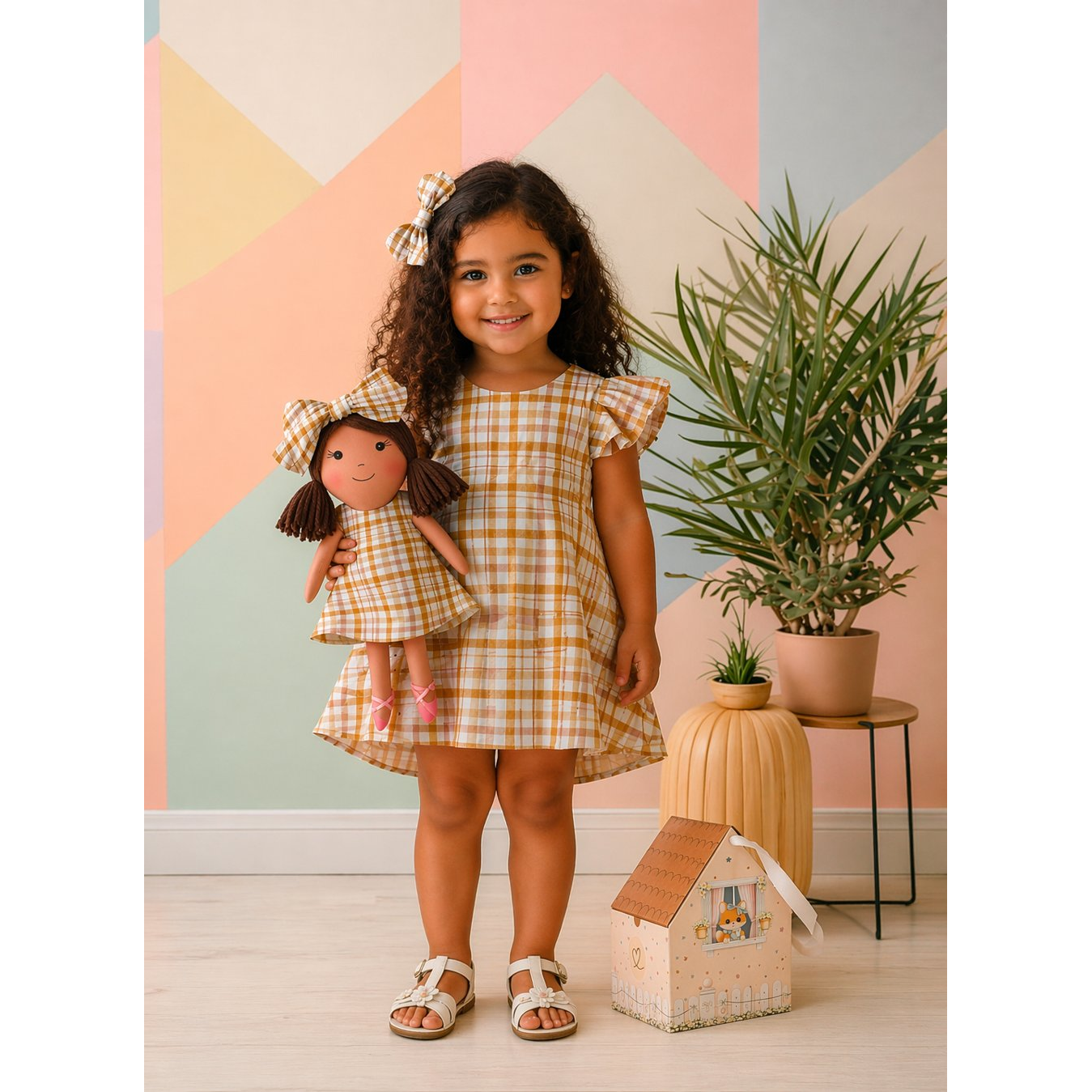Gingham Collection – Manu Dress Set