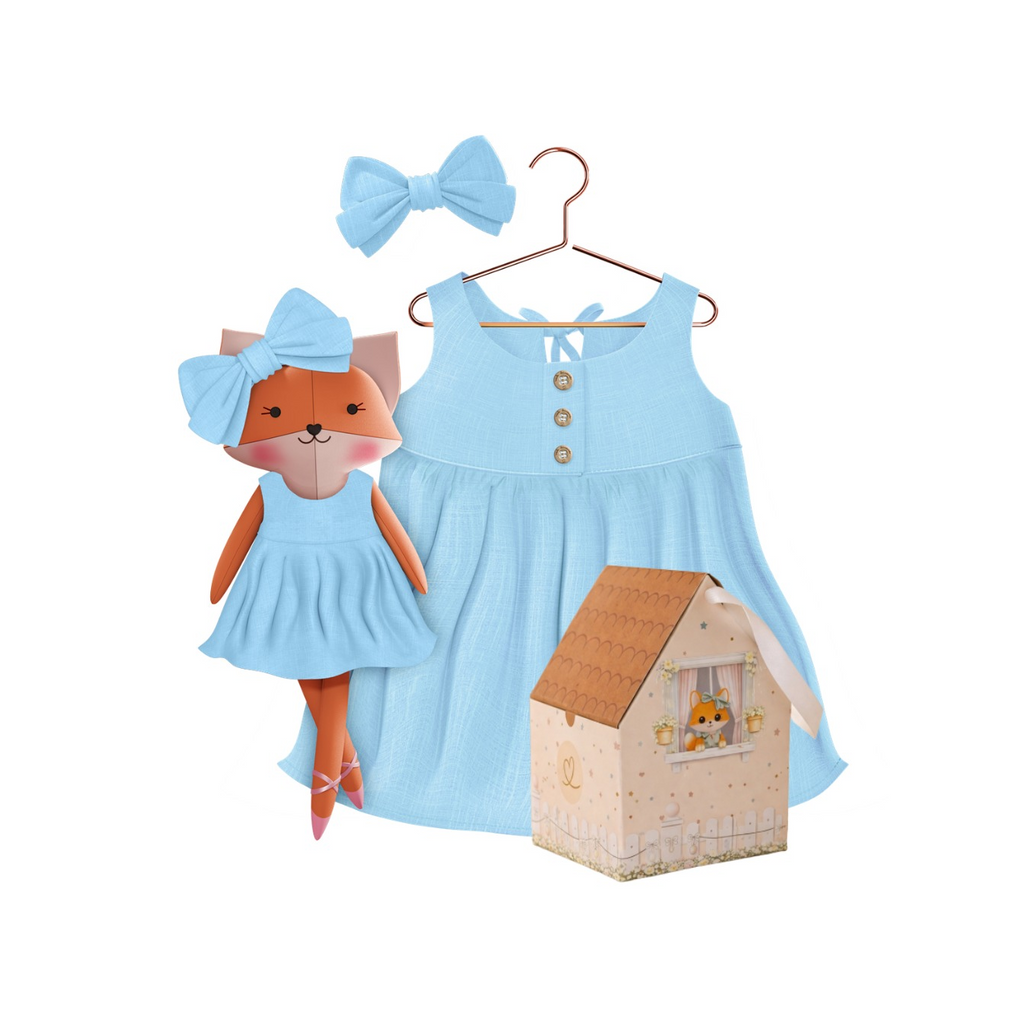 Classic Blue Collection – Mrs. Fox Dress Set