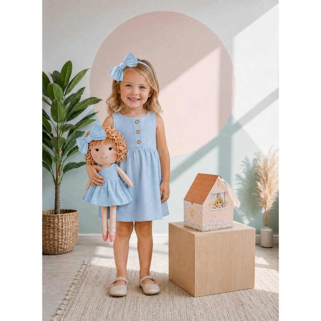 Classic Blue Collection – Aninha Dress Set
