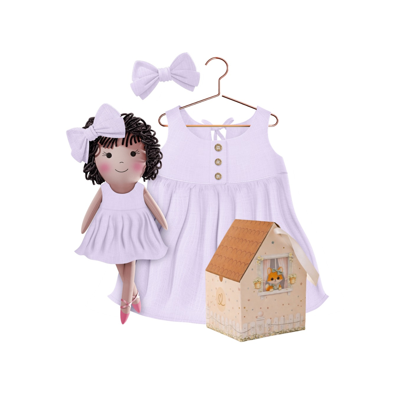Classic Lavender Collection – Nelinha Dress Set
