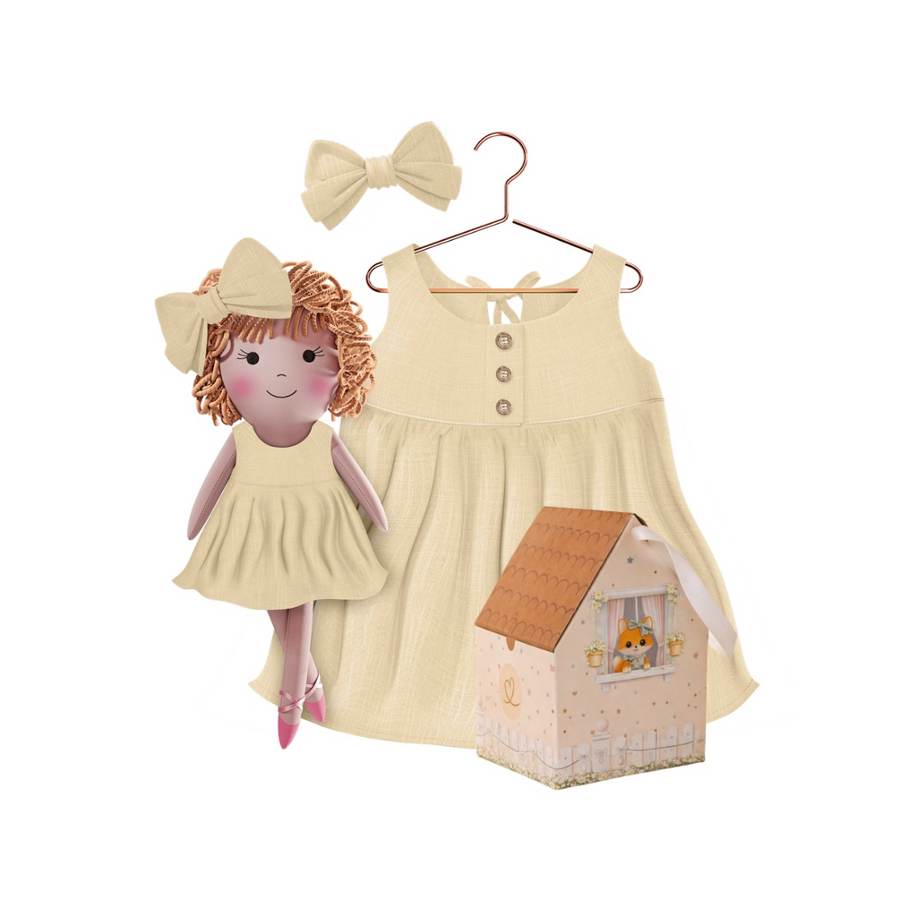 Classic Yellow Collection – Aninha Dress Set