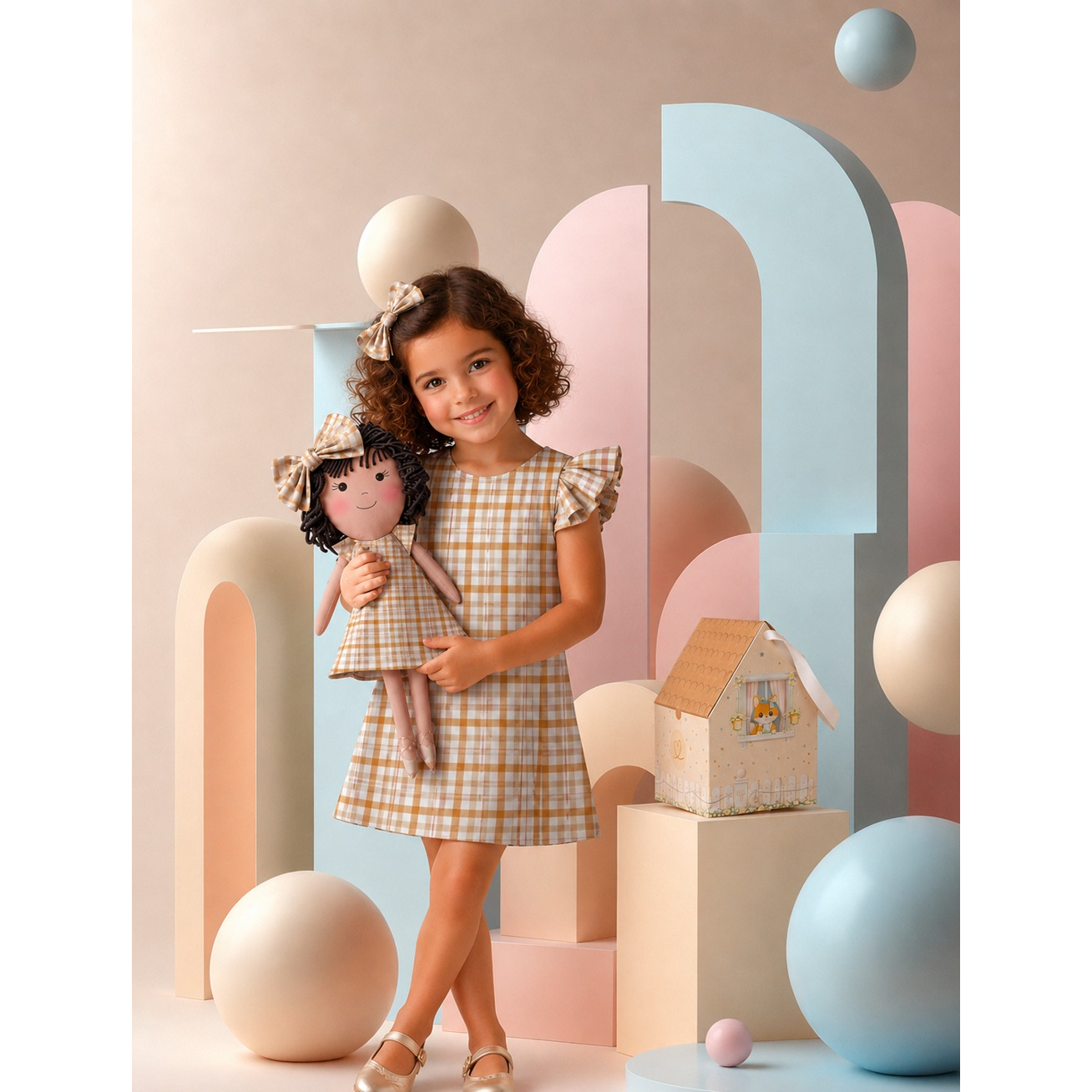 Gingham Collection – Nelinha Dress Set