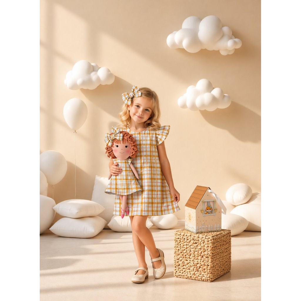 Gingham Collection – Aninha Dress Set