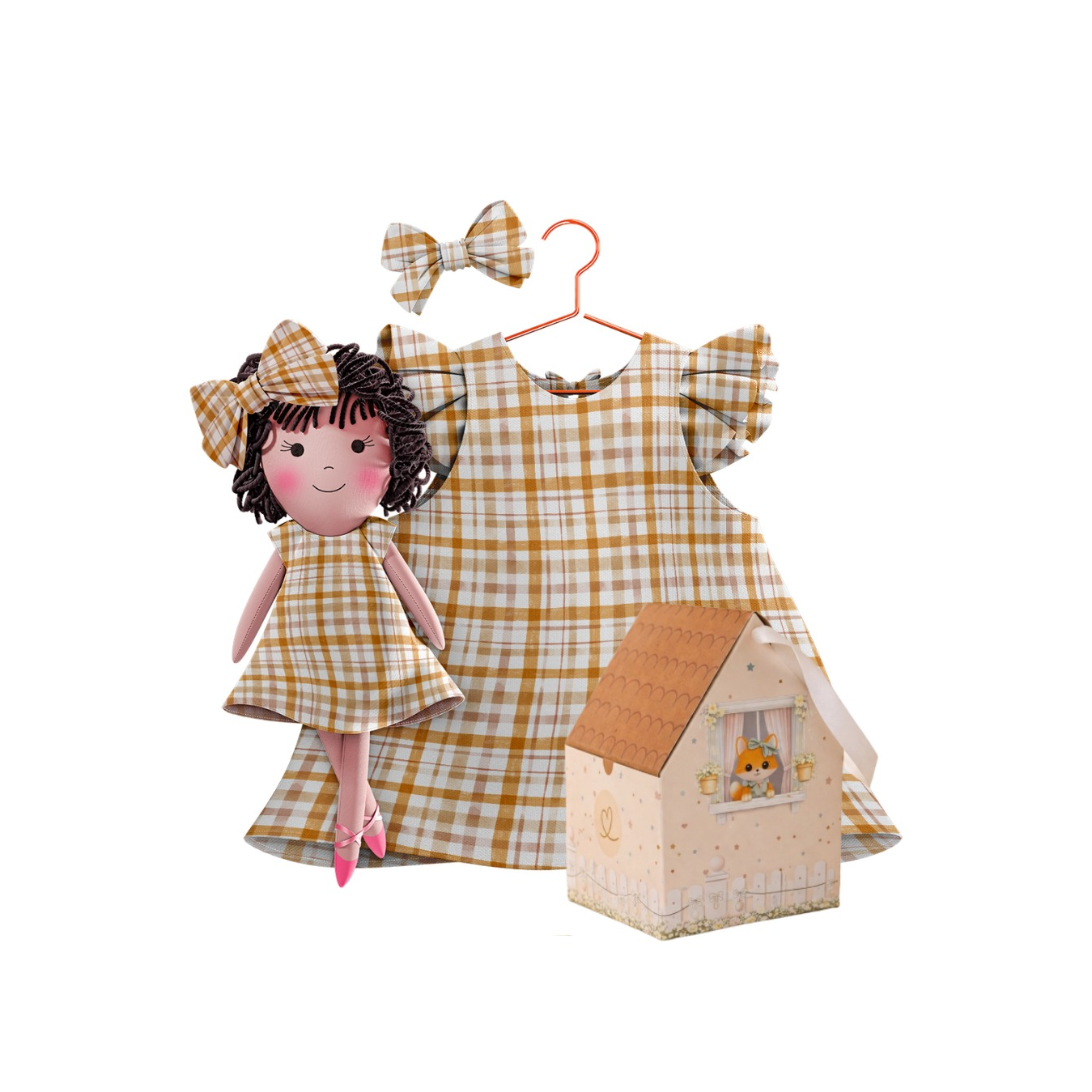 Gingham Collection – Nelinha Dress Set