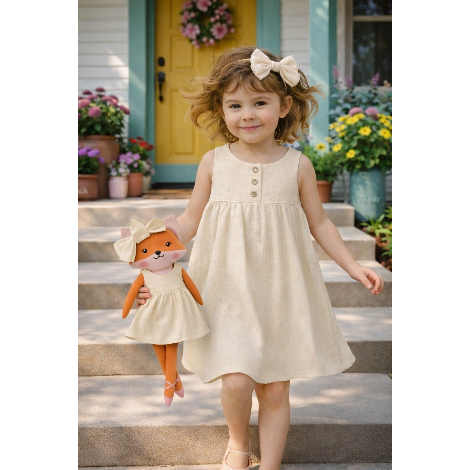 Classic Yellow Collection – Mrs. Fox Dress Set