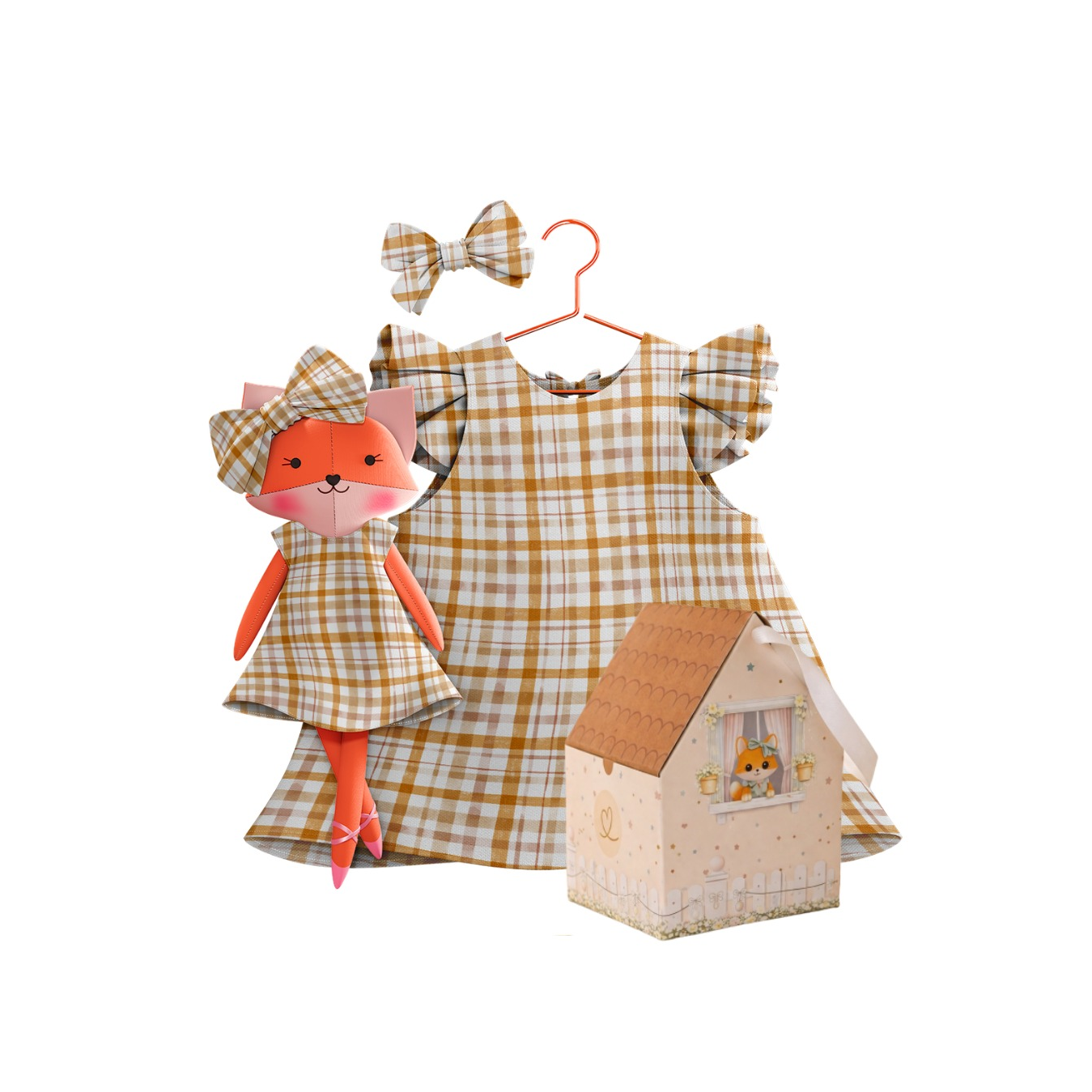 Gingham Collection – Mrs. Fox Dress Set
