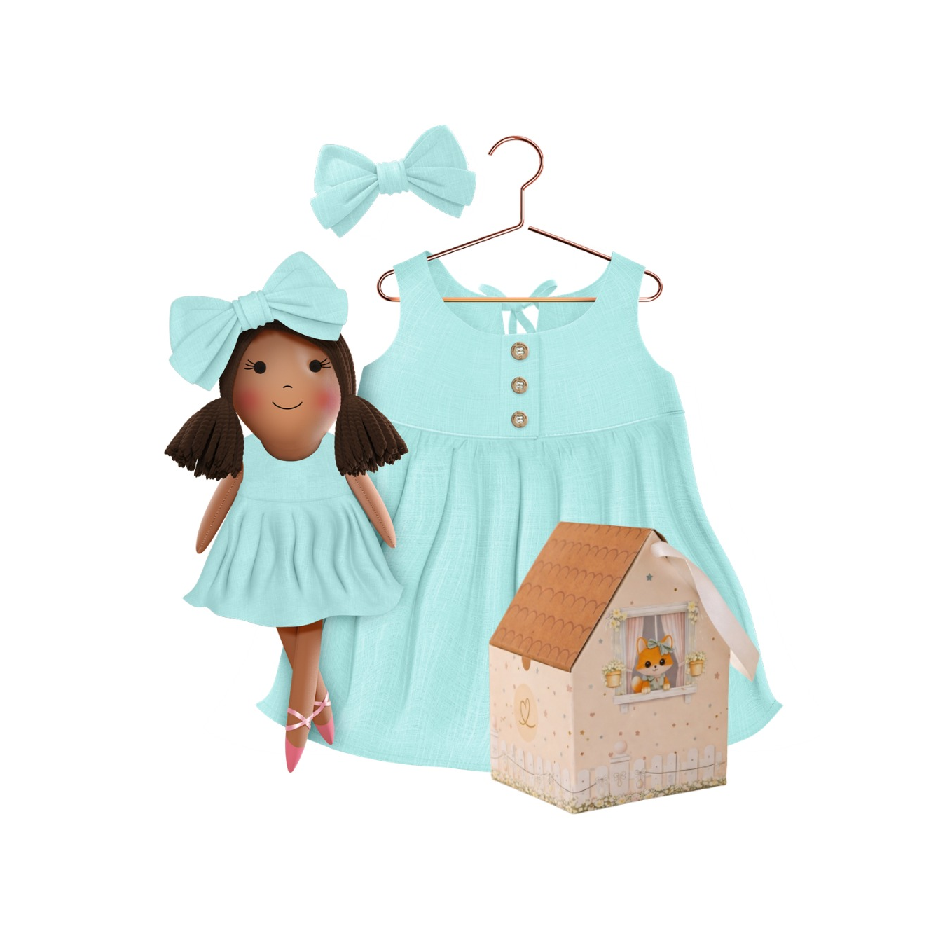 Classic Green Collection – Manu Dress Set
