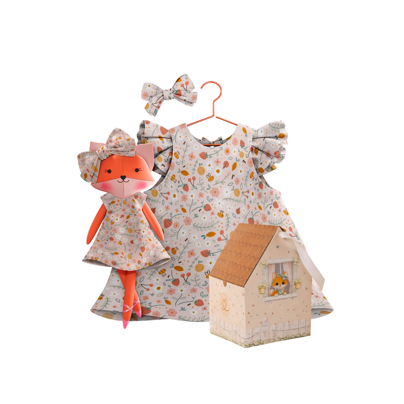 Picnic Collection – Mrs. Fox Dress Set