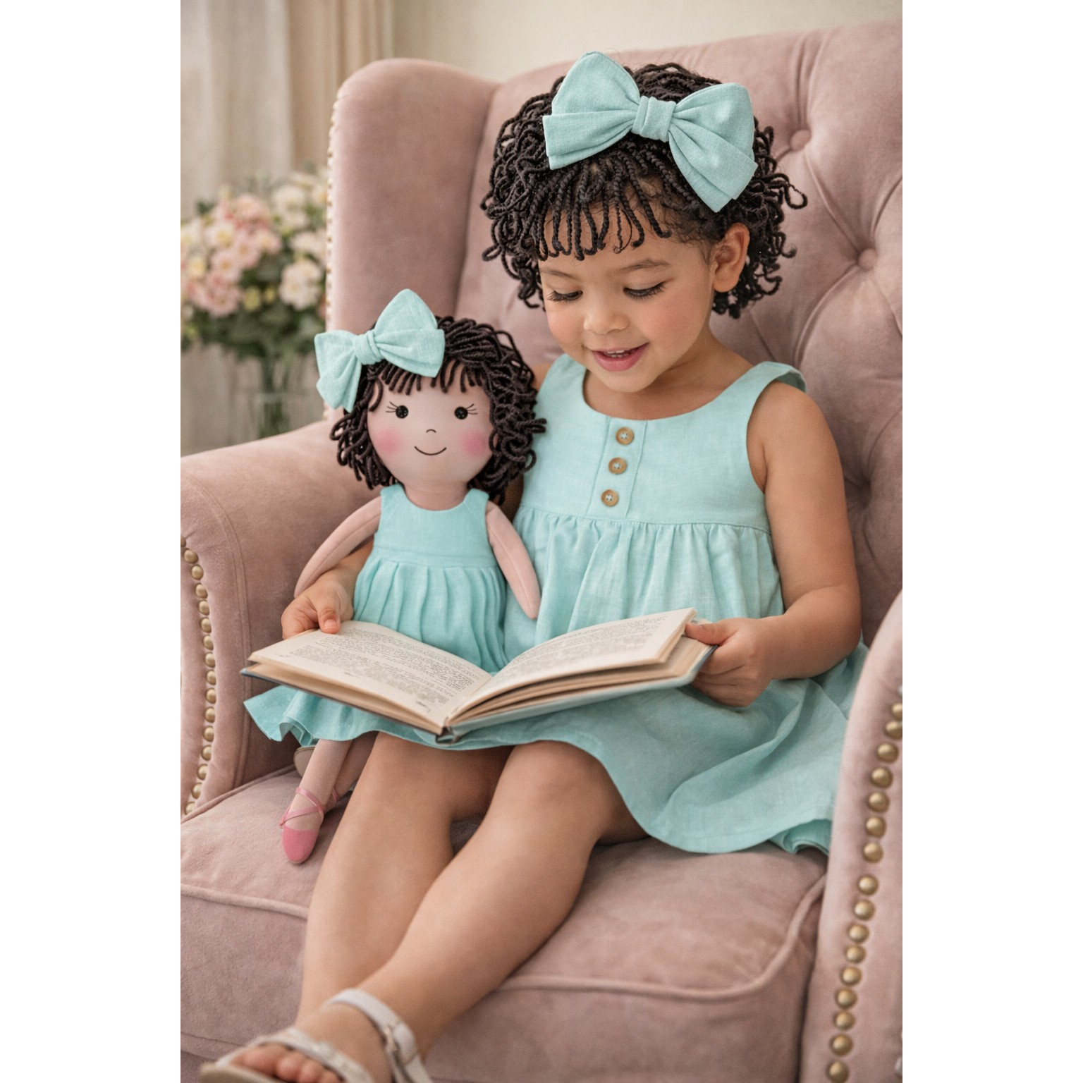 Classic Green Collection – Nelinha Dress Set
