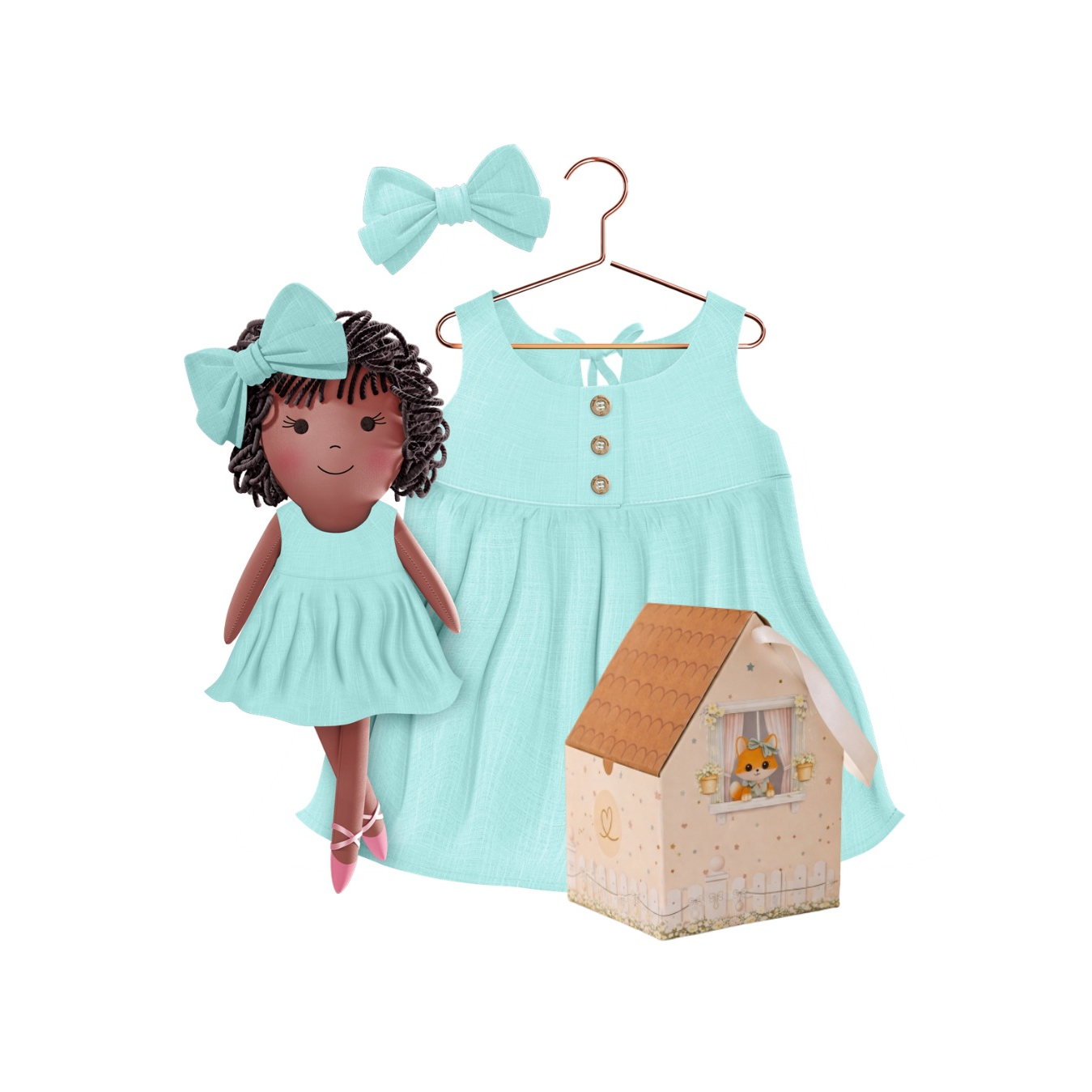 Classic Green Collection – Bella Dress Set