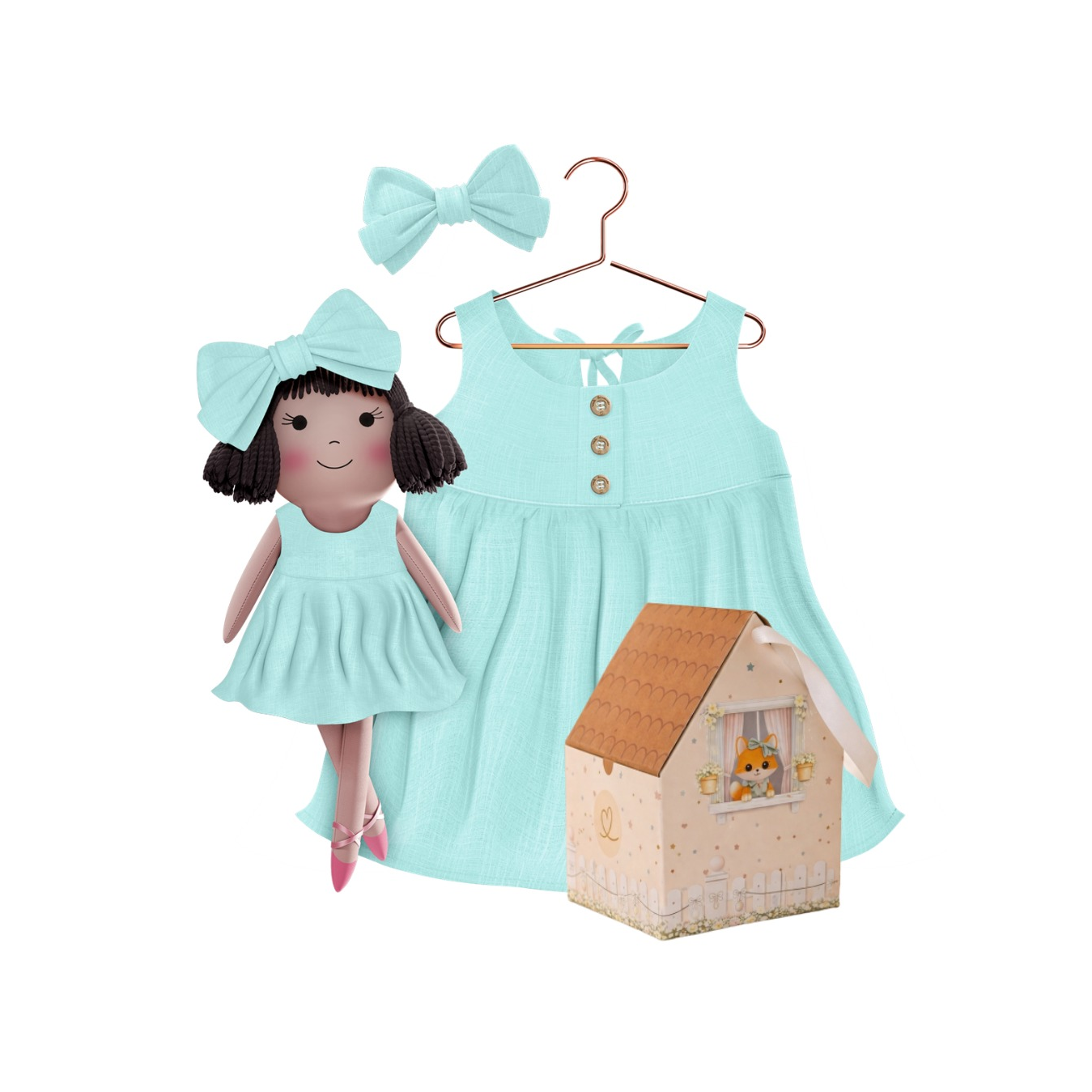 Classic Green  Collection – Alice Dress Set
