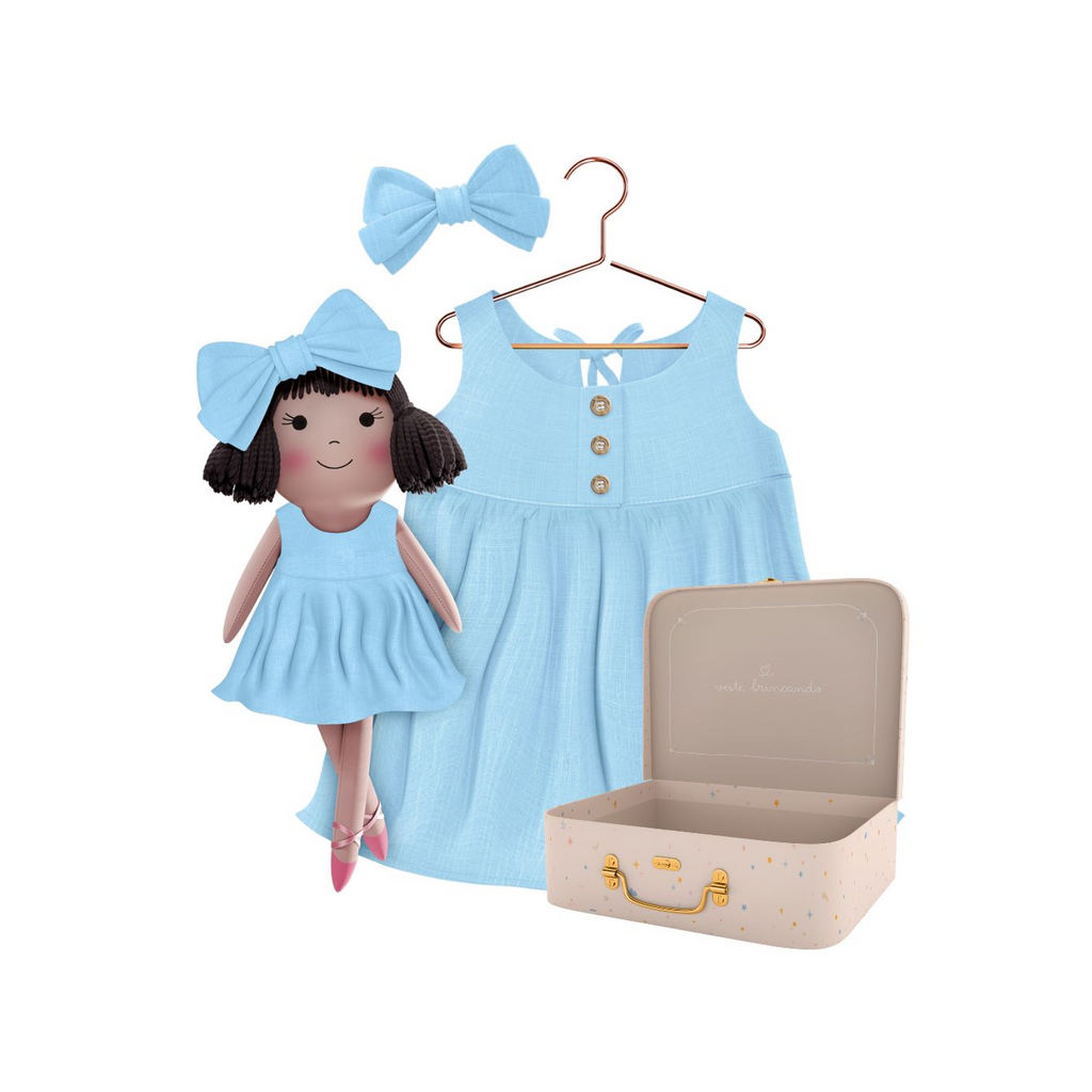 Classic Blue Collection – Alice Dress Set with Petit Case