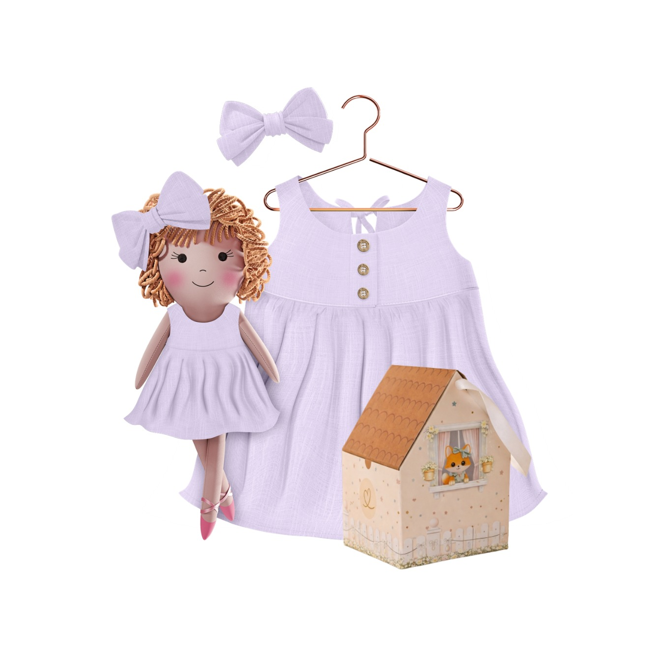 Classic Lavender Collection – Aninha Dress Set