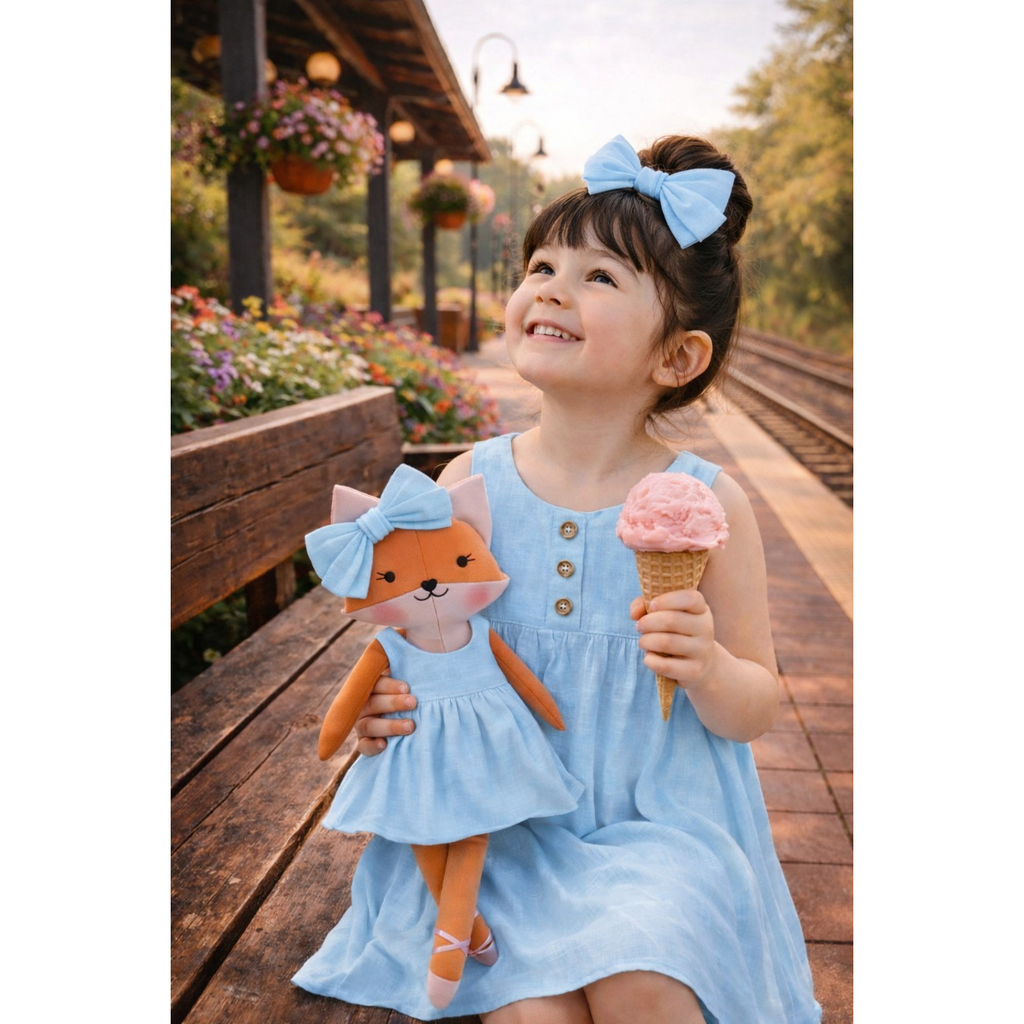 Classic Blue Collection – Mrs. Fox Dress Set