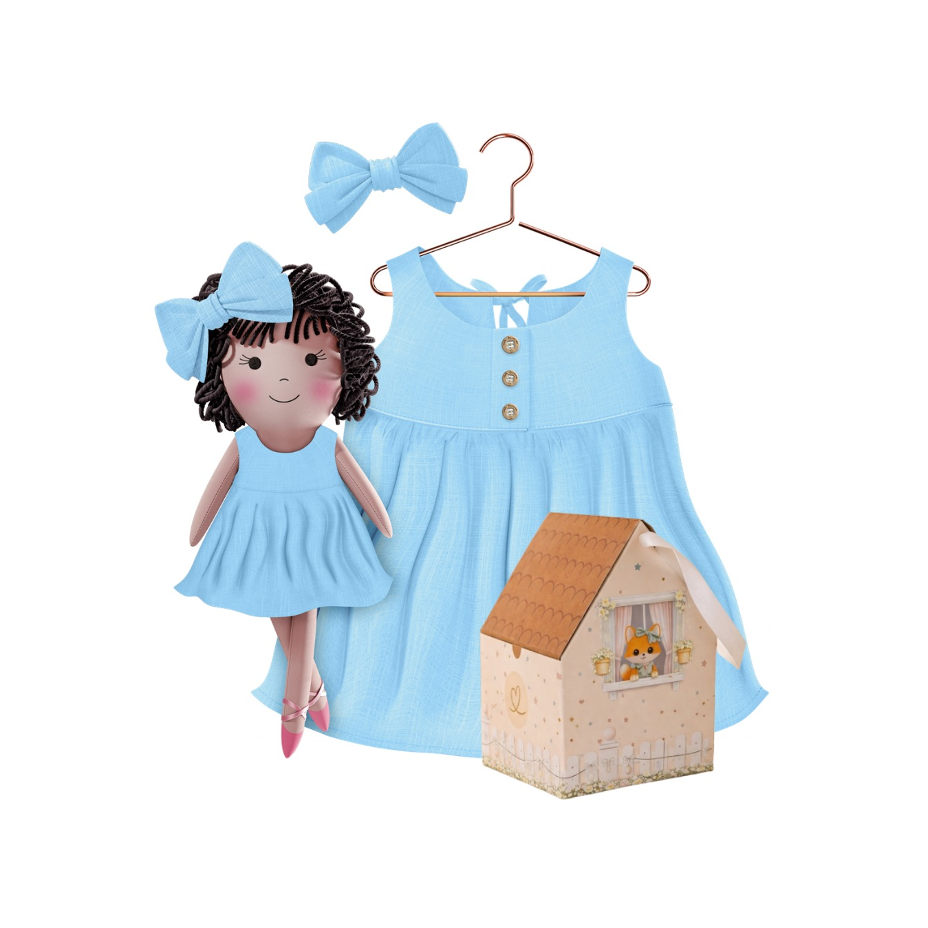 Classic Blue Collection – Nelinha Dress Set