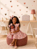 Girls Garden Dress & Matching Doll Set with Petit Case – Bella