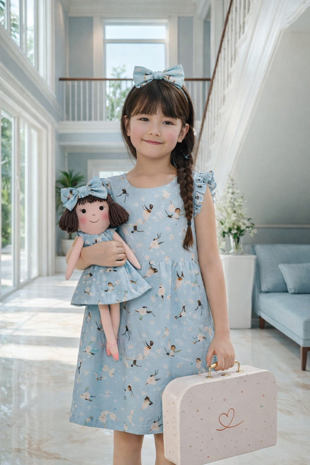 Girls Ballerina Dress & Matching Doll Set with Petit Gift Case – Alice