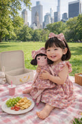 Girls Garden Dress & Matching Doll Set with Petit Case – Alice