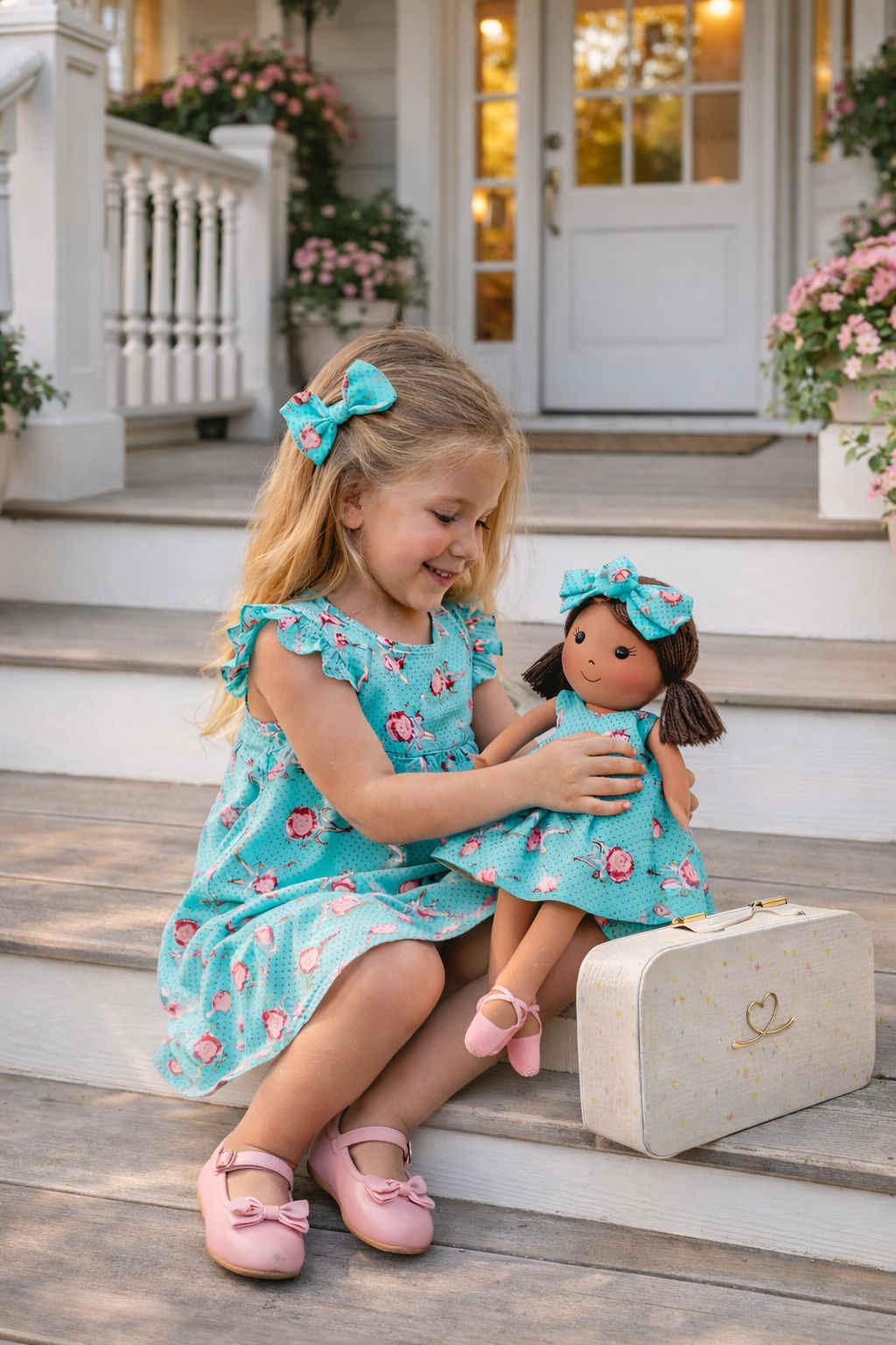 Girls Ballet Dress & Matching Doll Set with Petit Gift Case – Millie