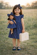 Girls Blossom Dress & Matching Doll Set with Petit Gift Case – Millie