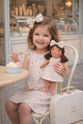 Girls Picnic Dress & Matching Doll Set with Petit Case – Millie