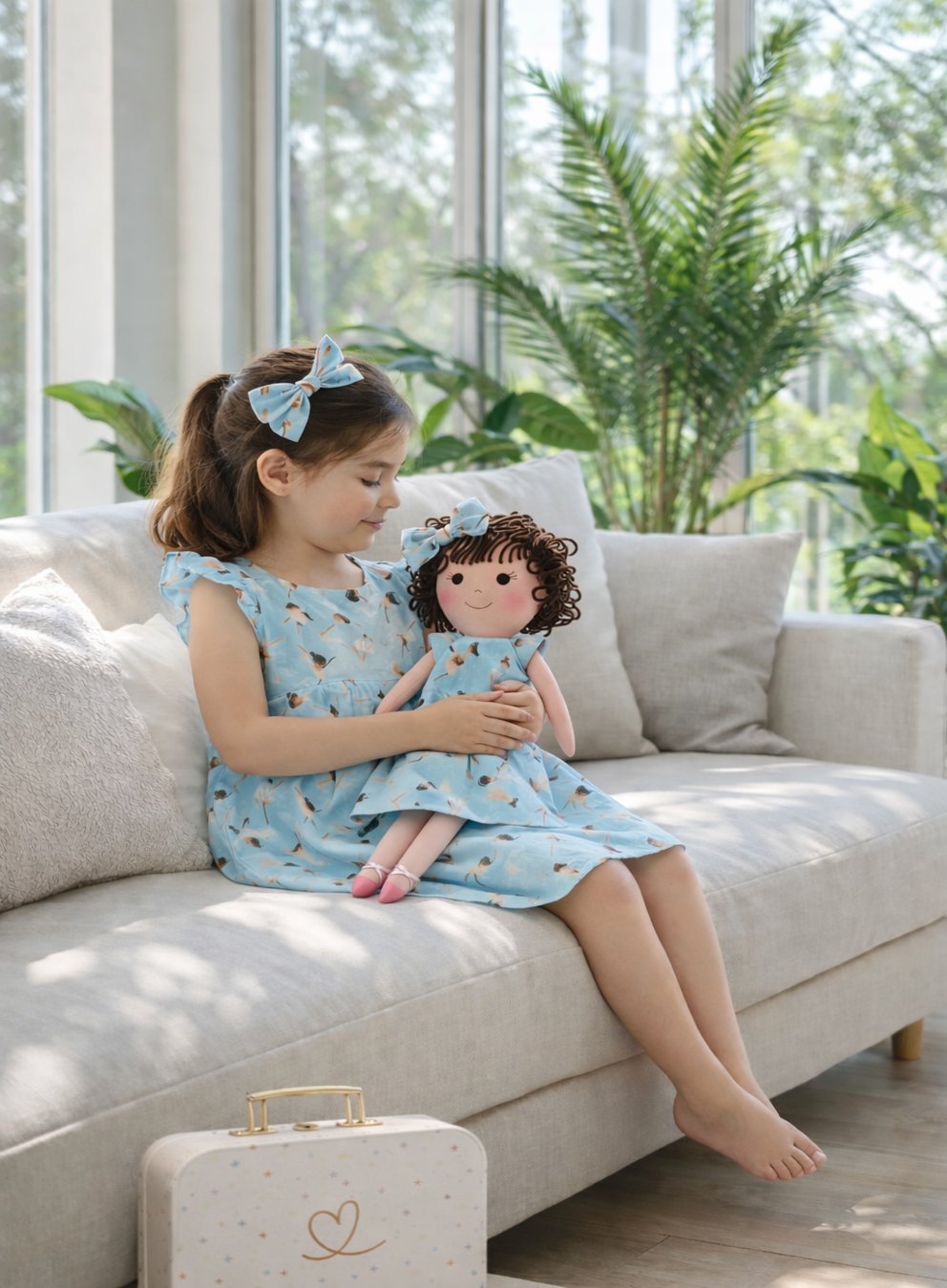 Girls Ballerina Dress & Matching Doll Set with Petit Gift Case – Nellie
