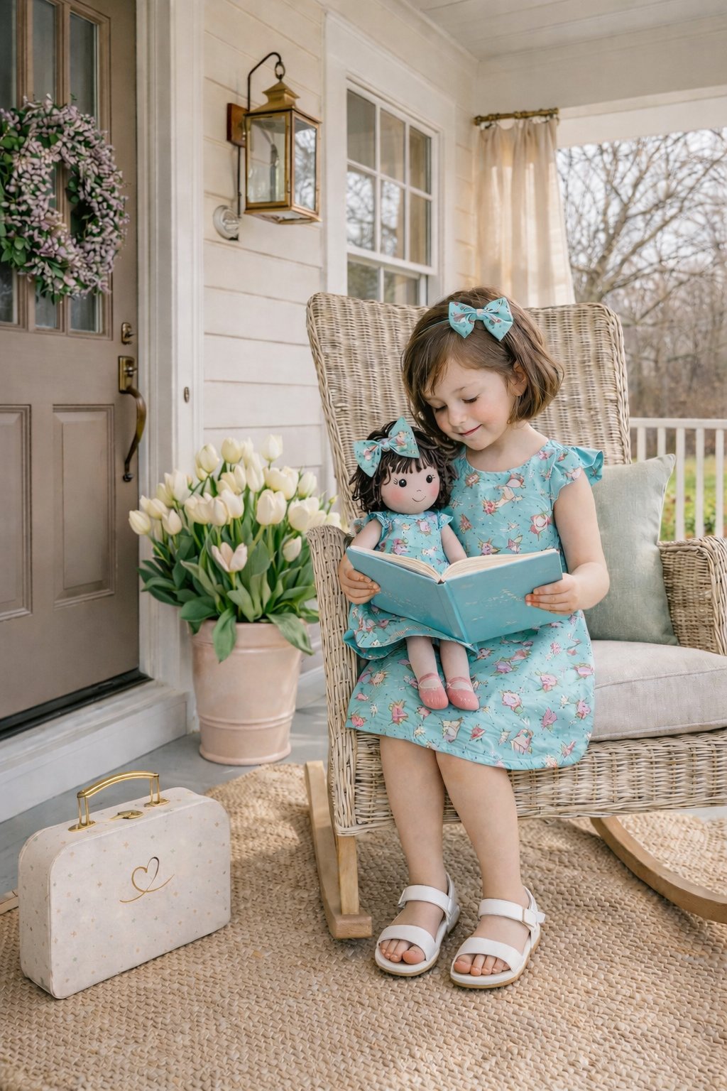 Girls Ballet Dress & Matching Doll Set with Petit Gift Case – Nellie