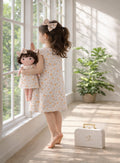 Girls Picnic Dress & Matching Doll Set with Petit Case – Nellie